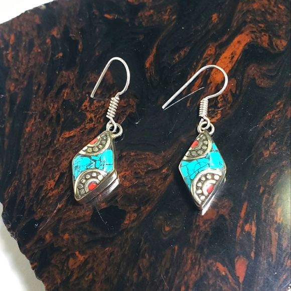 Bohemian Jewelry - Nepal handmade earrings